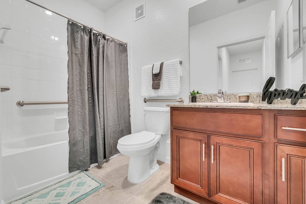 Bathroom with Grab Bars