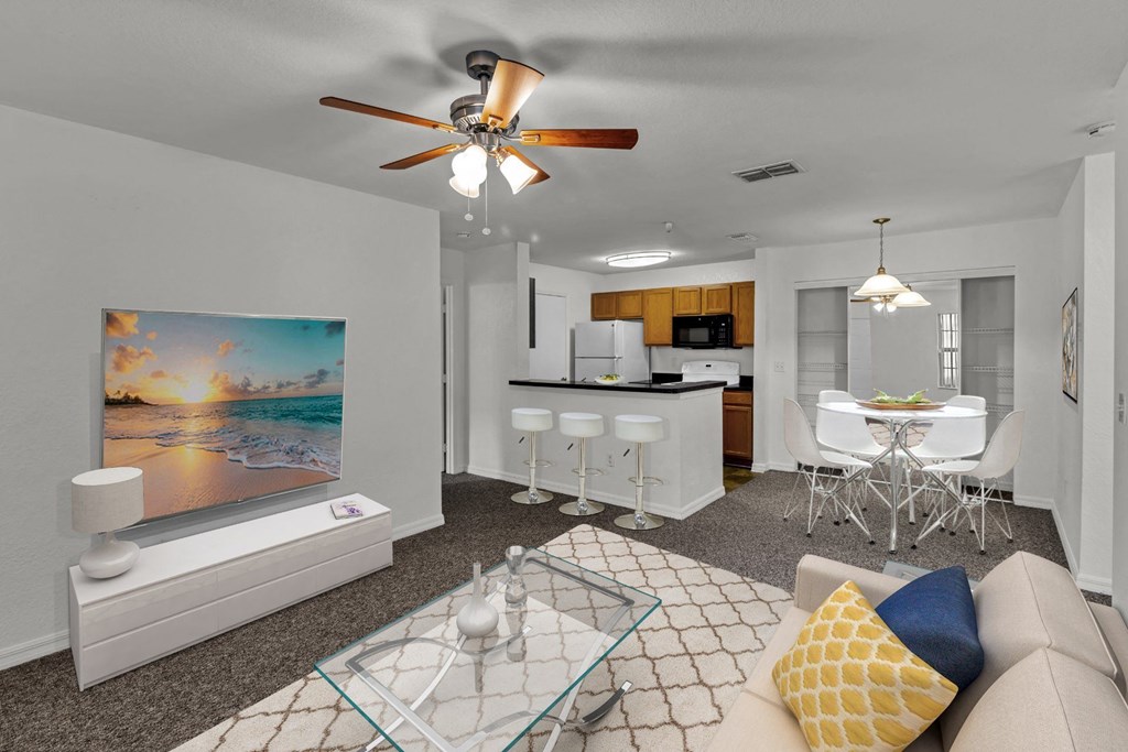 Living Room and Kitchen