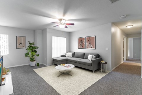 Spacious Living Rooms