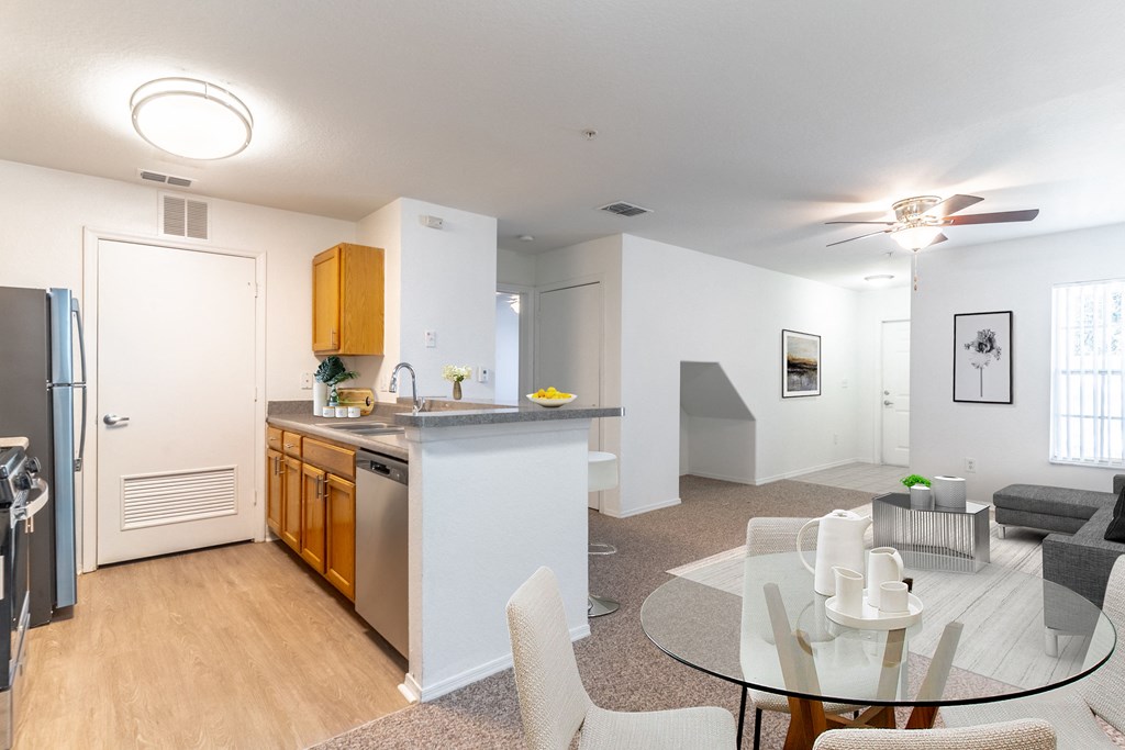 Dining Space Open to the Kitchen