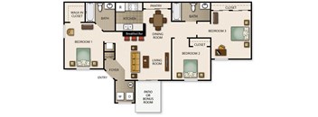 a floor plan of a house