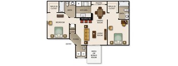 a floor plan of a house