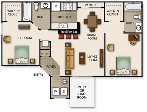 a floor plan of a house