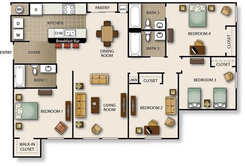 1330 Naples Circle 1-4 Beds Apartment for Rent - Photo Gallery 28