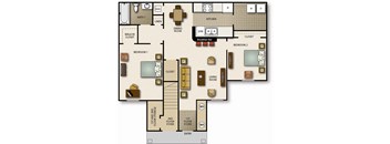 a floor plan of a house