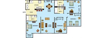 a floor plan of a house