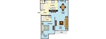 a floor plan of a house