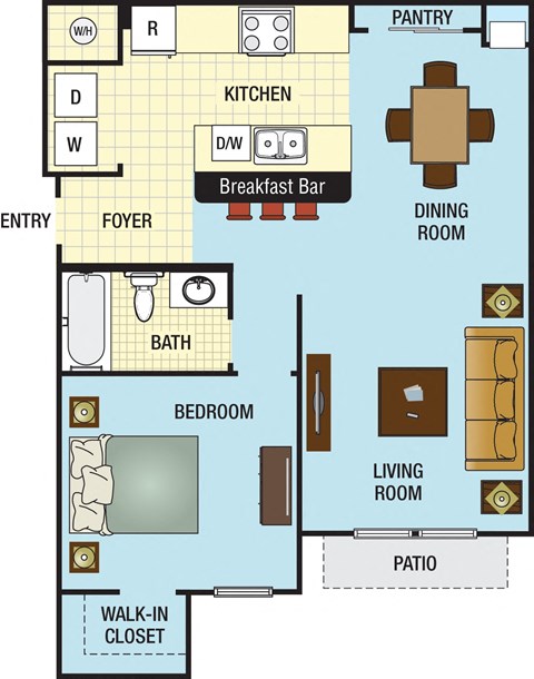 a floor plan of a house