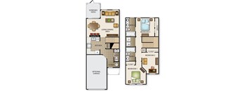 the floor plans for the suites are shown in this image