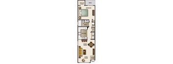 a floor plan of a small apartment