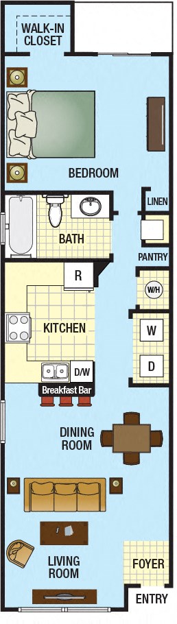 One bedroom