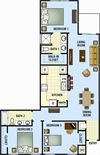 Two Bedroom w/Den Two Bath Floor Plan Two Bedroom w/Den Two Bath Floor Plan