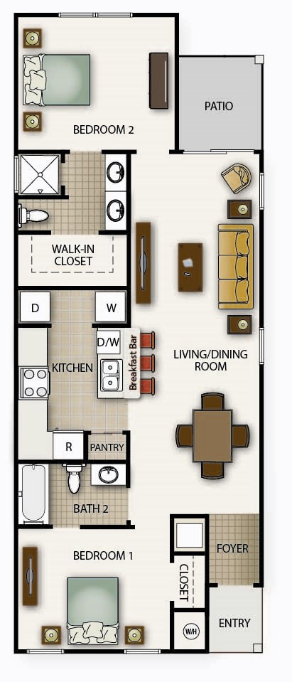 a floor plan of a house