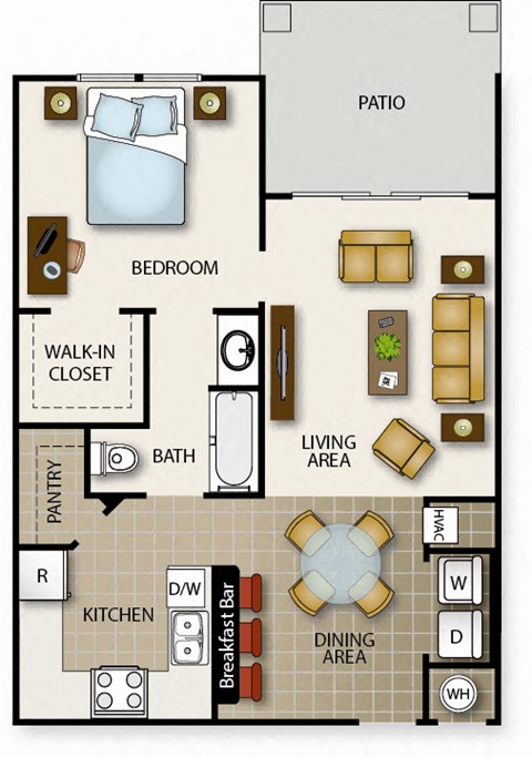 a floor plan of a small house with a bathroom and a living area