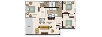 Three Bedroom Two Bath