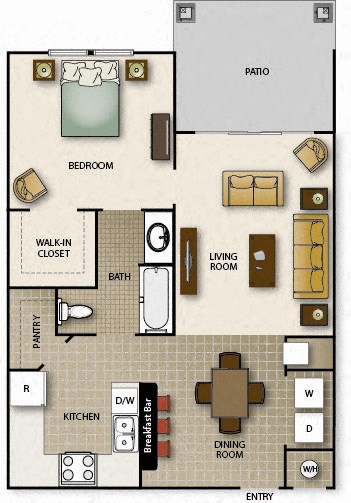 a floor plan of a house with bedrooms and a living room