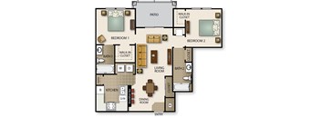 a floor plan of a house