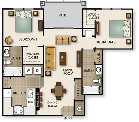 a floor plan of a house