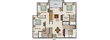 a floor plan of a house
