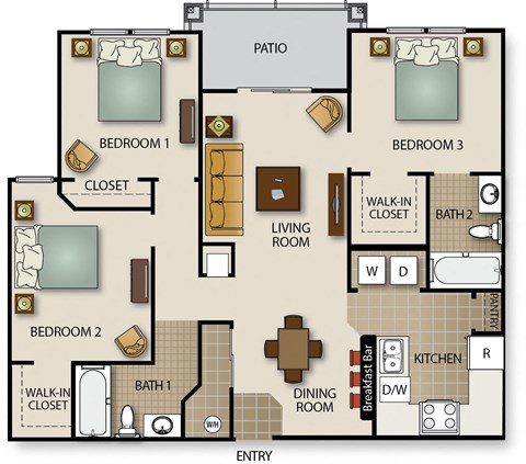 a floor plan of a house