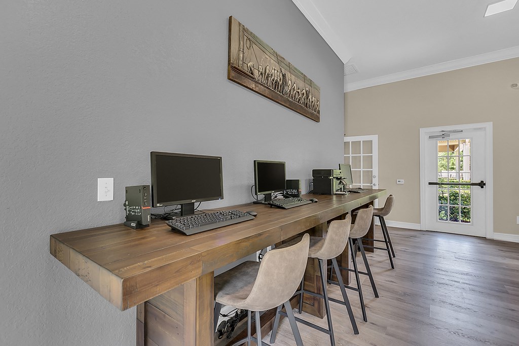 Business Center With Computers