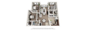 the outlook floor plan of 1199 square feet