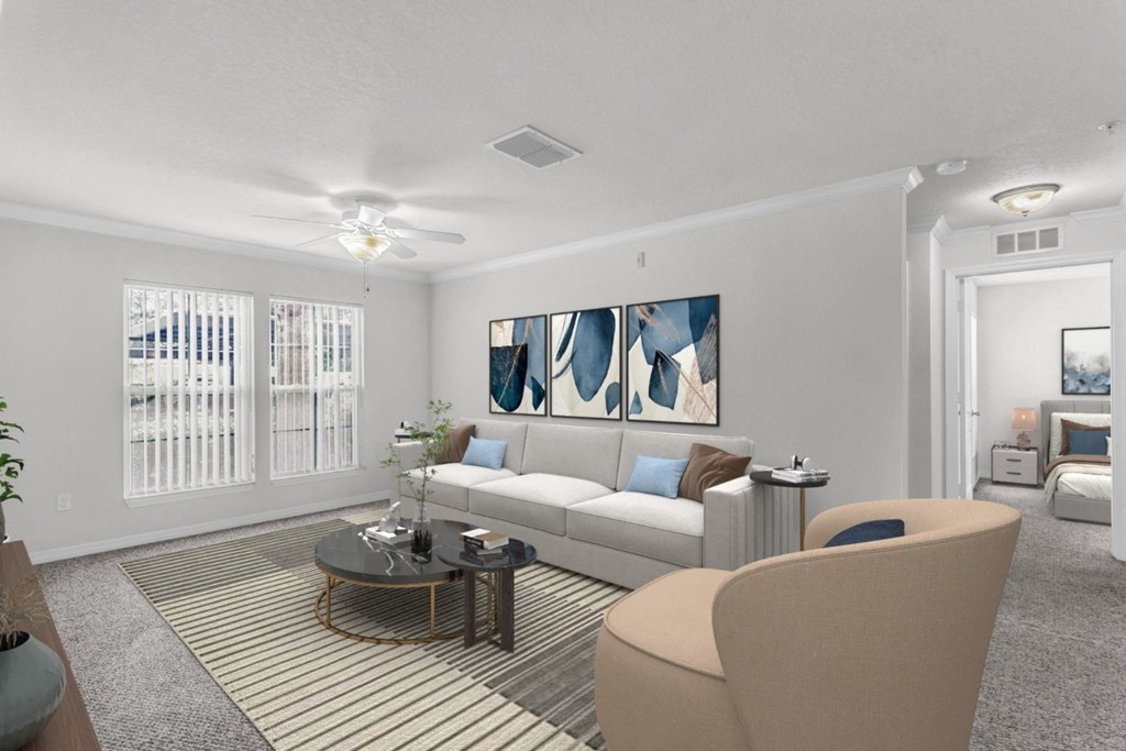 2 bedroom Unit - Living Area