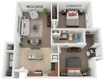 Carriage - Two Bedroom One Bath - Photo Gallery 34