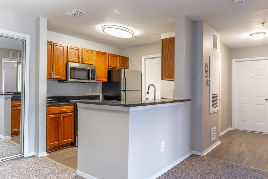 Kitchen with Granite Countertops