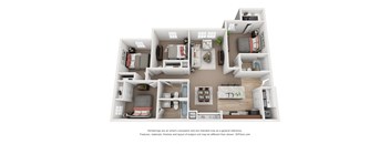 a floor plan of a 1 bedroom floor plan