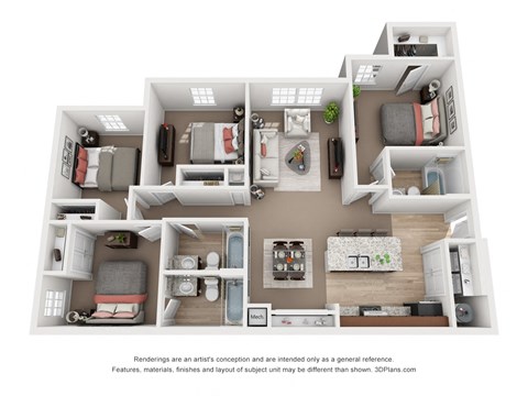 a floor plan of a 1 bedroom floor plan