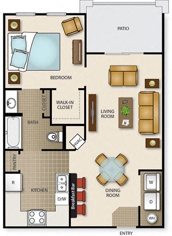 a floor plan of a house with bedrooms and a living room
