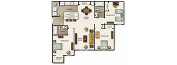 a floor plan of a house