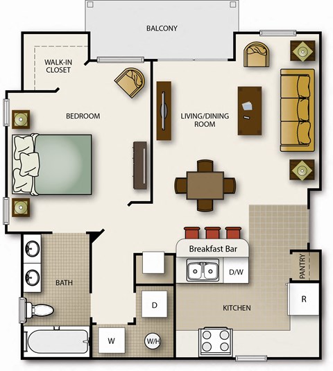 a floor plan of a house