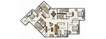 a floor plan of a house