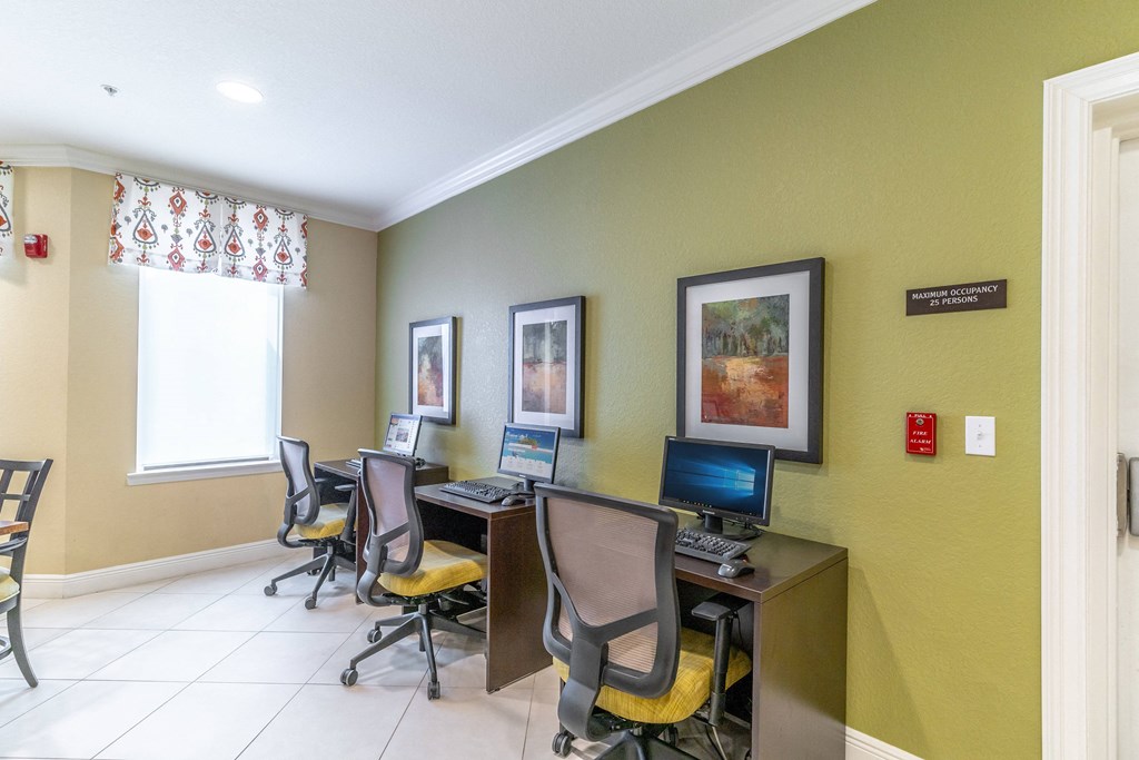 Business Center with comfortable chairs