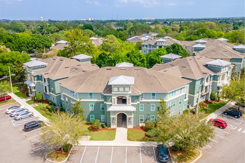 hammock harbor building aerial shot