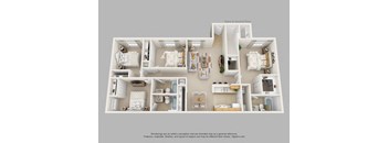 Four Bedroom Three Bath Floor Plan