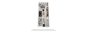 floorplan for studio apartment