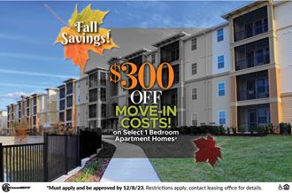 fall savings 300 off move in costs on select 1 bedroom apartment homes