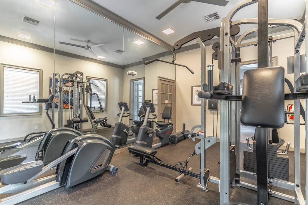 fitness center with equipment