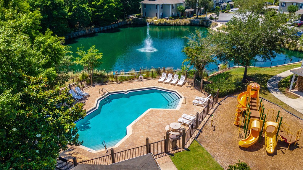 Resort-Style Pool and a lakeview