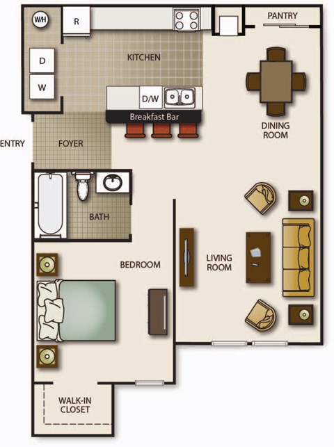 a floor plan of a house