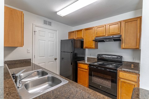 Kitchen with Granite Countertops