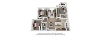 a floor plan of a 1 bedroom floor plan with a bathroom and a living room