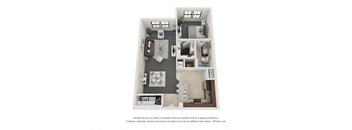 One Bedroom One Bath Floor Plan