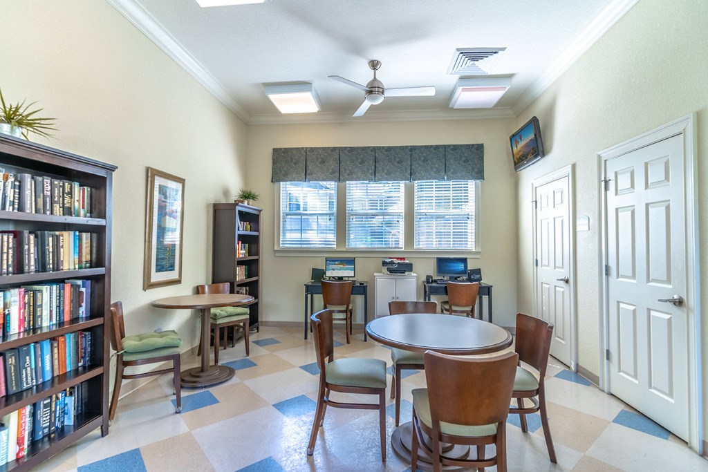 Business Center with comfortable chairs