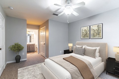 Bedroom with Ample Closet Space and Ensuite Bath