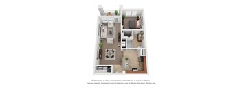 One Bedroom One Bath Floor Plan