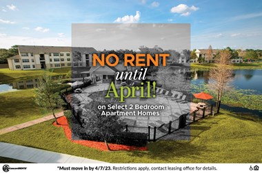 no rent until april on select 2 bedroom apartment homes